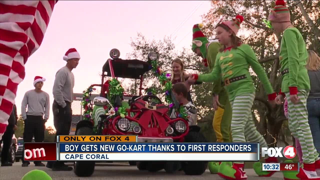 Cape Coral boy gets a new go-kart with the help of first responders