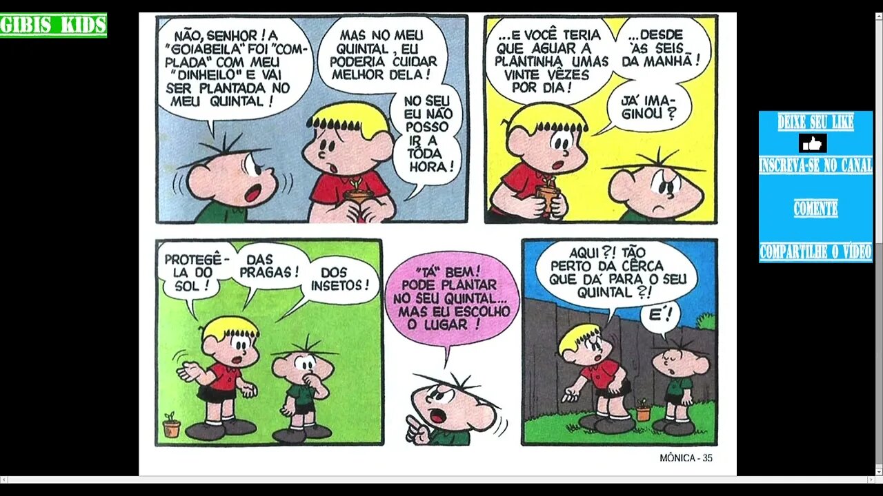 A Goiabeira Uma História Com O Franjinha E O Cebolinha