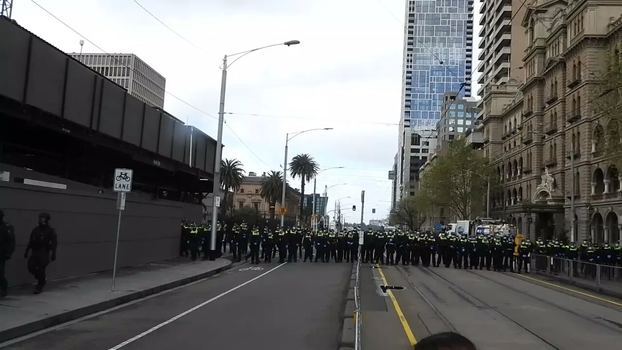 ADVANCING OF THE RIOT SQUAD ON THE #CMFEU Unions