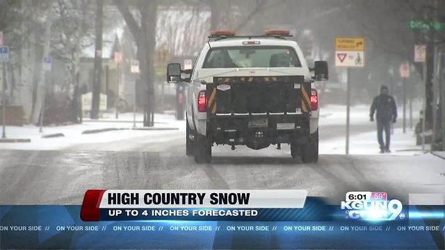 Snow, ice on highways as system crosses northern Arizona