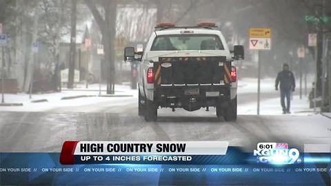 Snow, ice on highways as system crosses northern Arizona