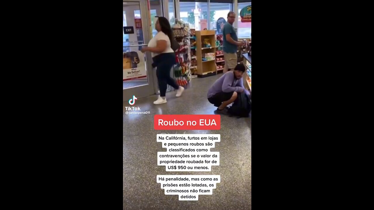 Roubo nos EUA parece que virou coisa normal. Querem isso para o Brasil?