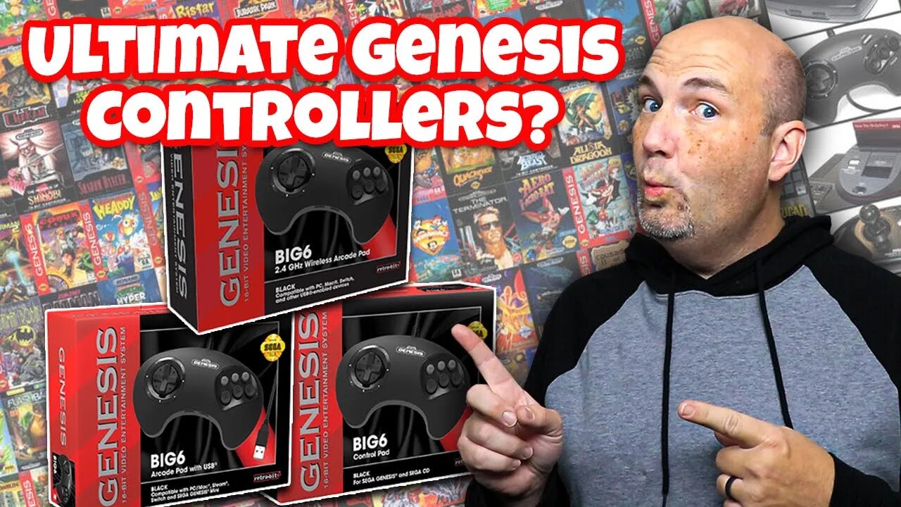 Retro-Bit BIG6 Sega Genesis, USB, & Wireless Controller Review