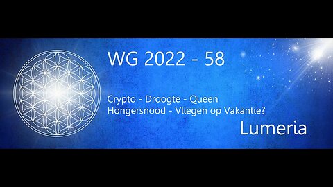 WG 2022 - 58 - Zoom - Crypto - Droogte - Queen - Hongersnood - Vliegen op vakantie?