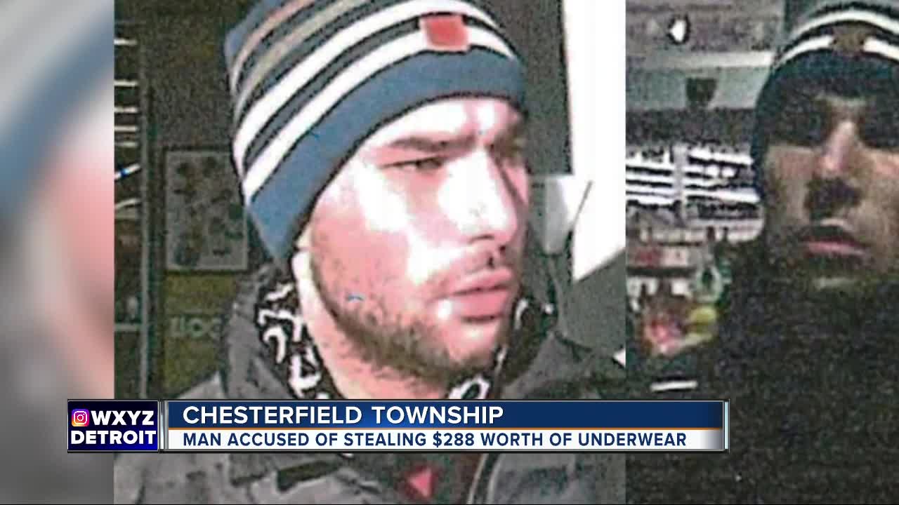 Man wanted for shoplifting nearly $300 in underwear from Chesterfield Meijer