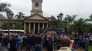 SOUTH AFRICA - Durban - Springboks parade RWC Trophy (Videos) (dC9)