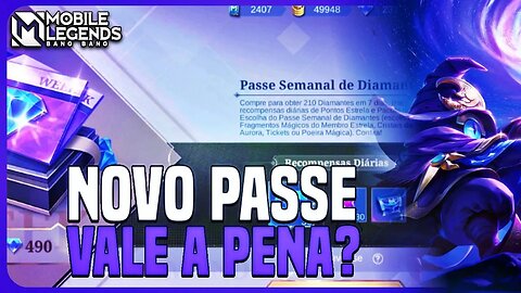 NOVO PASSE DE DIAMANTES VALE A PENA??? | MLBB