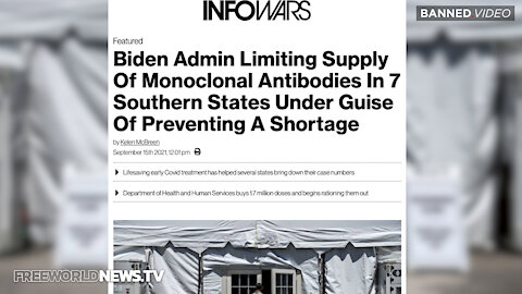 After Blocking Ivermectin Treatments Biden Moves To Stop Regeneron Covid Treatments