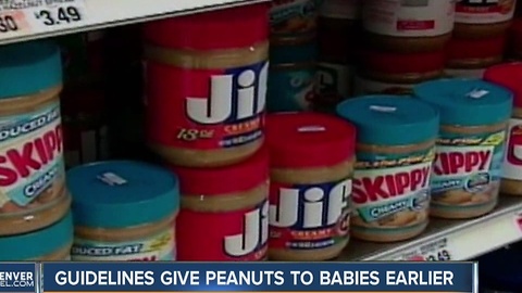 New guidelines advise parents to give peantus to babies