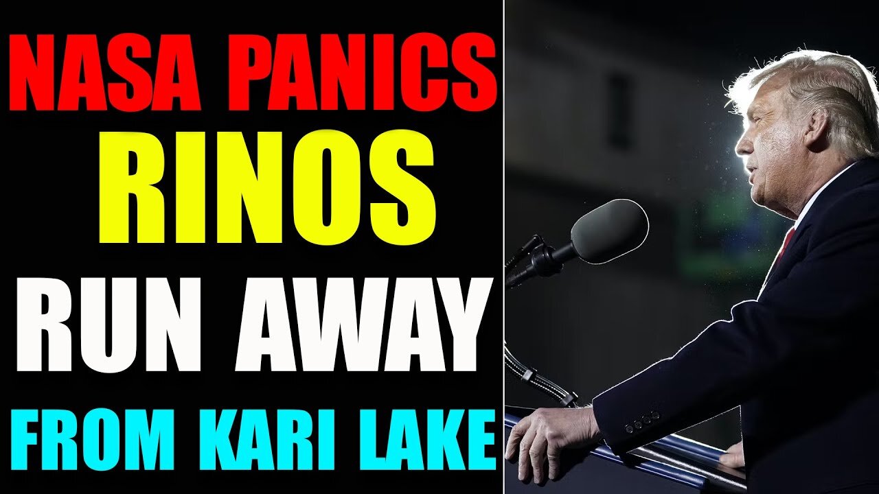 MANY HUGE INTEL JUST DROPPED TODAY: RINOS RUN AWAY FROM KARI LAKE! NASA PANICS - TRUMP NEWS