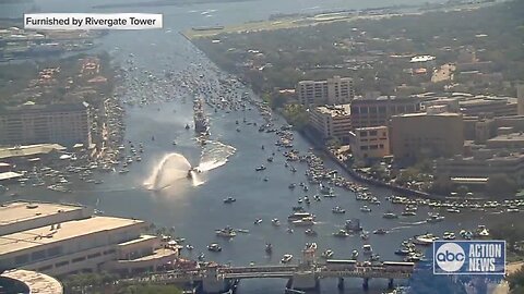 Gasparilla Pirate Invasion time-lapse 2020