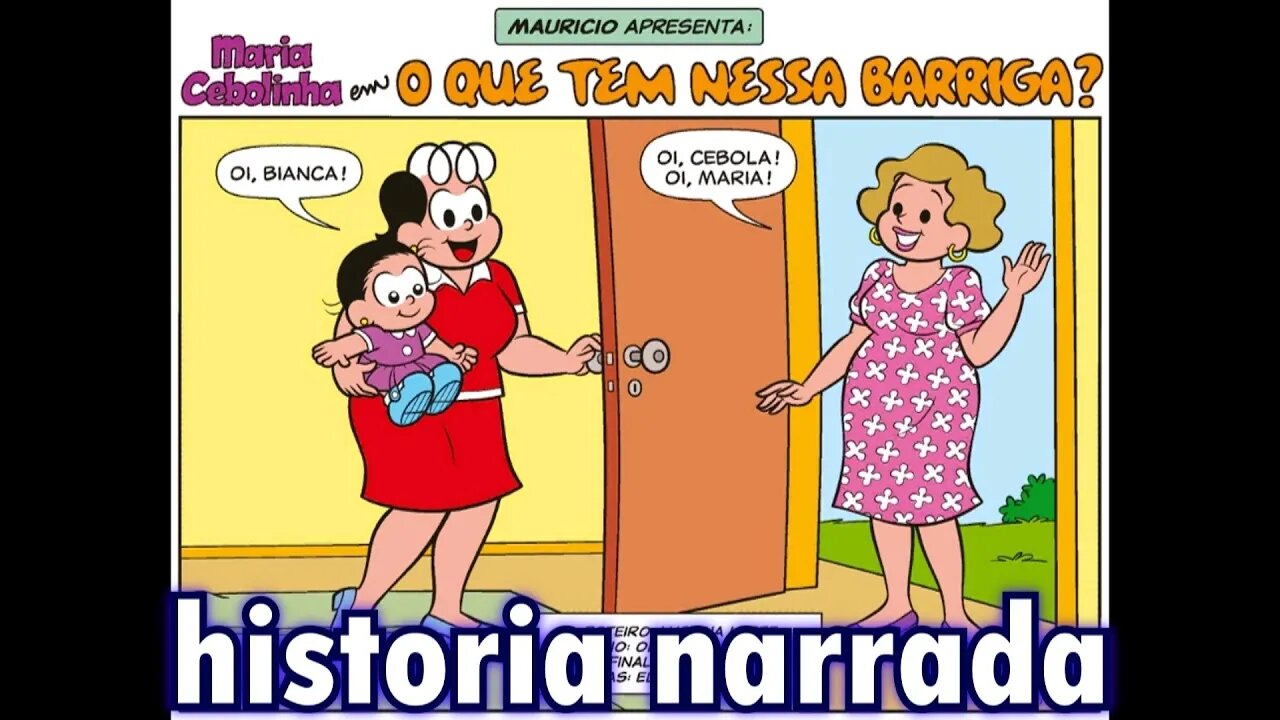 Maria Cebolinha em-O que tem nessa barriga? | Gibis do Rapha