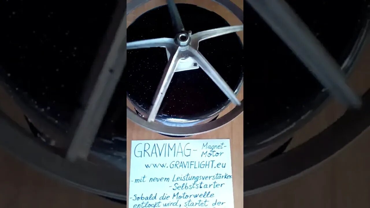 selfrunning magnet motor from GraviFlight.eu #shorts