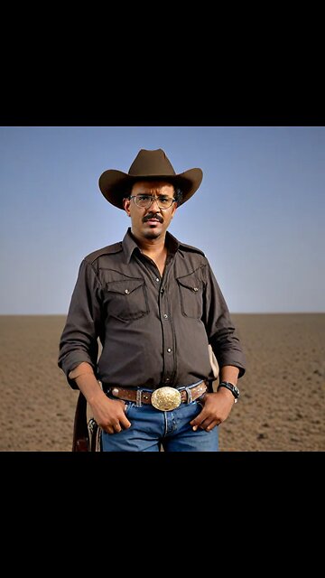 Tedros as a cowboy