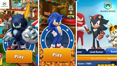 Sonic Dash VS Sonic Dash 2 Sonic Boom I Warehog Sonic VS Movie Sonic VS Shadow Team