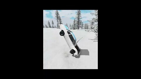 |MiniBeamNG/ Car Ice Sliding Crash #06 BeamNG.Drive #Shorts