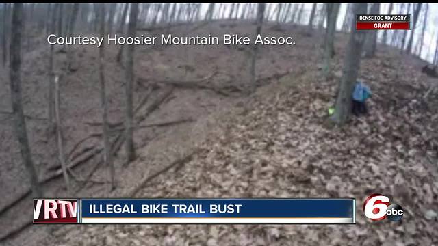 Two arrested for creating illegal mountain bike trail at Indy state park