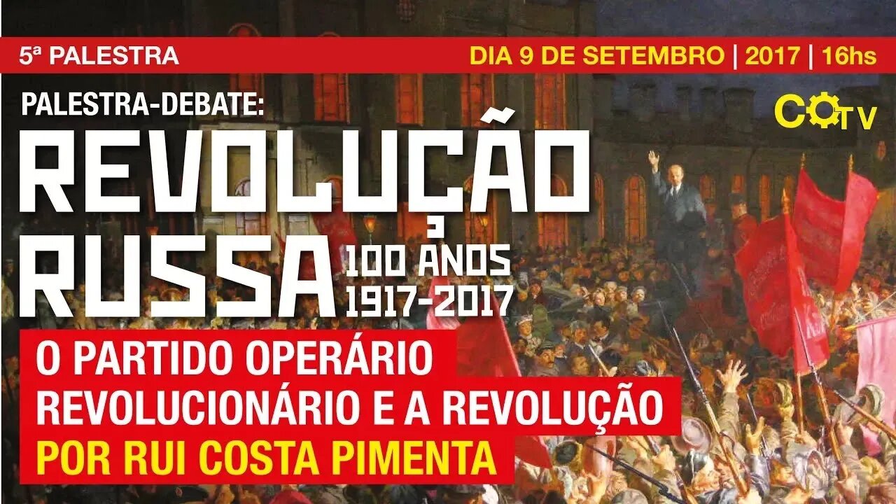 Palestra-debate: O partido revolucionário e a revolução - Universidade Marxista - 12/04/23