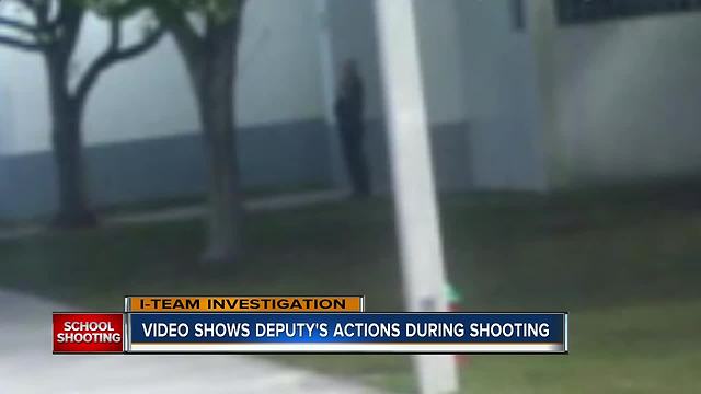 WATCH: Surveillance video shows deputy outside during Florida school shooting