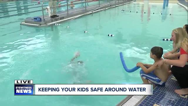 'Reach, throw, don't go' water rescue at YMCA