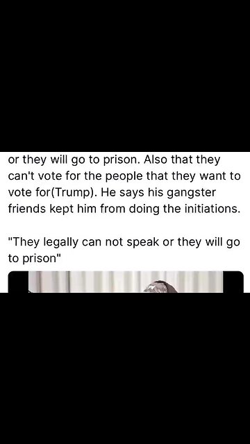 Blackmail is how they run the world.