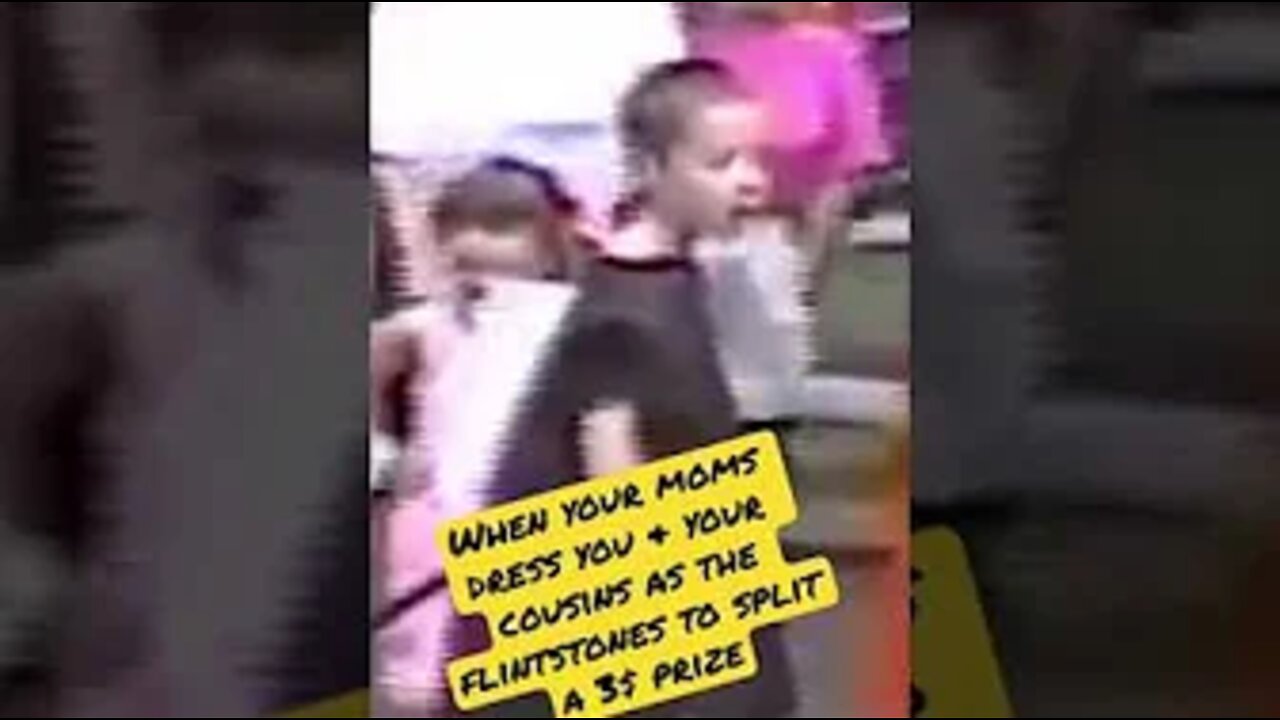 Moms dress their kids as the Flintstone characters