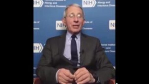 FAUCI Exposing the Vax scam – YOUTUBE deleted this within minutes