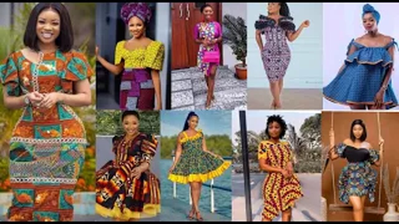 Beautiful Ankara Short Gown Styles For Ladies || Beaux Styles de Robe Courte d'Ankara