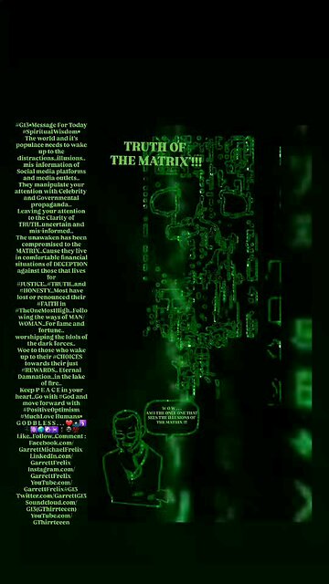 ▪︎TRUTH OF THE MATRIX▪︎