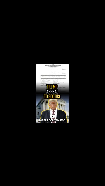 Trump APPEALS Special Master Ruling to SCOTUS #shorts