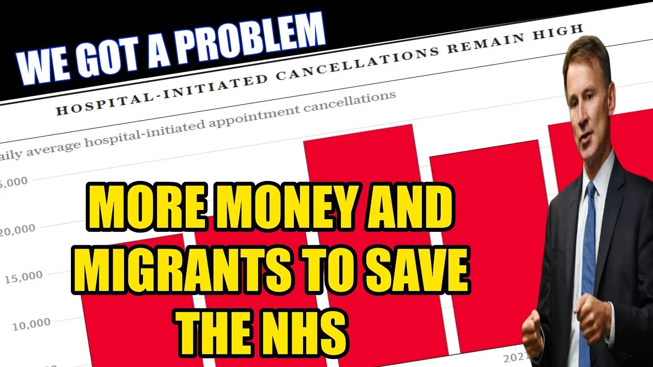 NHS Cancels 22,000 Appointments A Day In 2022.. But Don't Worry More Immigration Will Save It