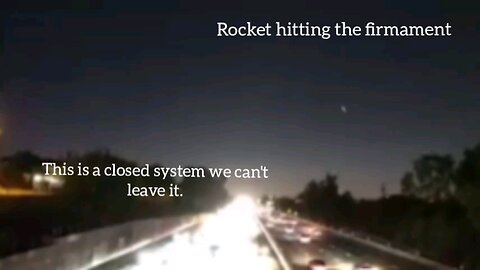 Rocket hitting the firmament