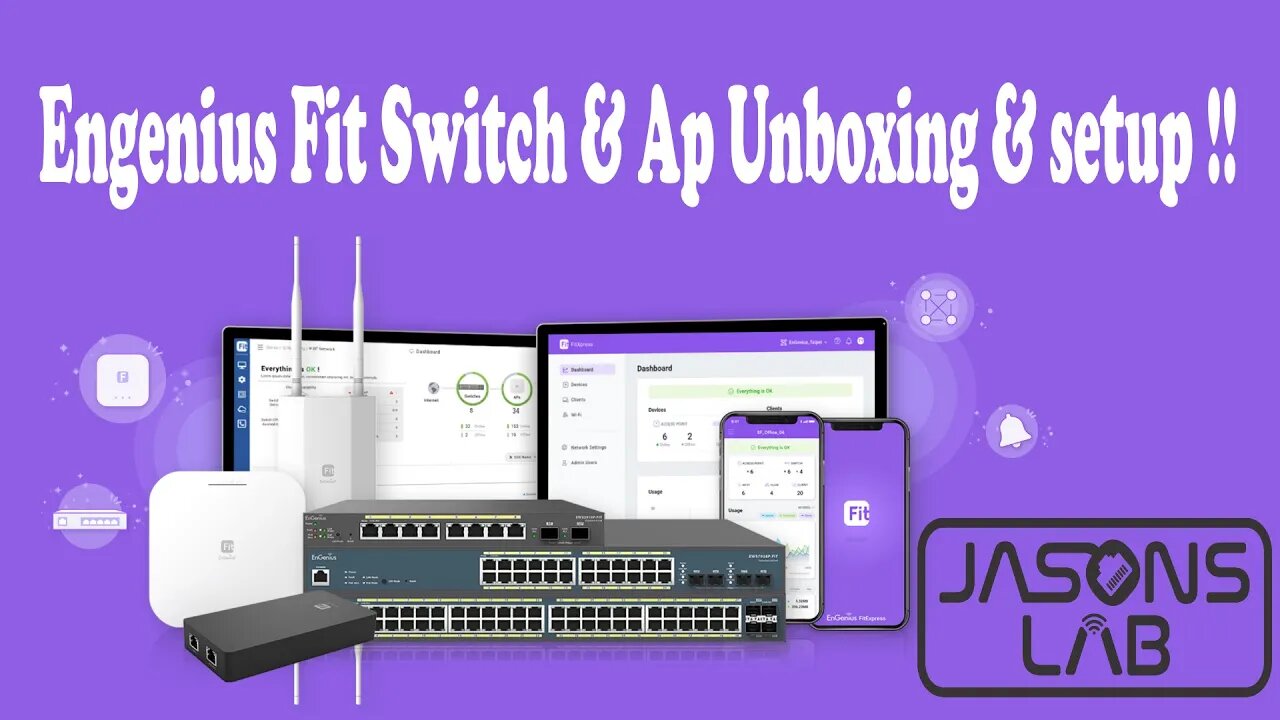 Engenius Fit Switch & AP Unboxing & Setup #engenius #wifi6e