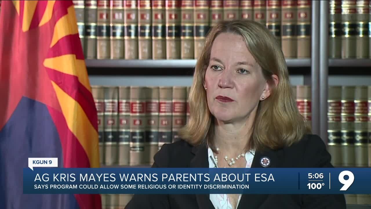 AG Kris Mayes warns parents about ESA