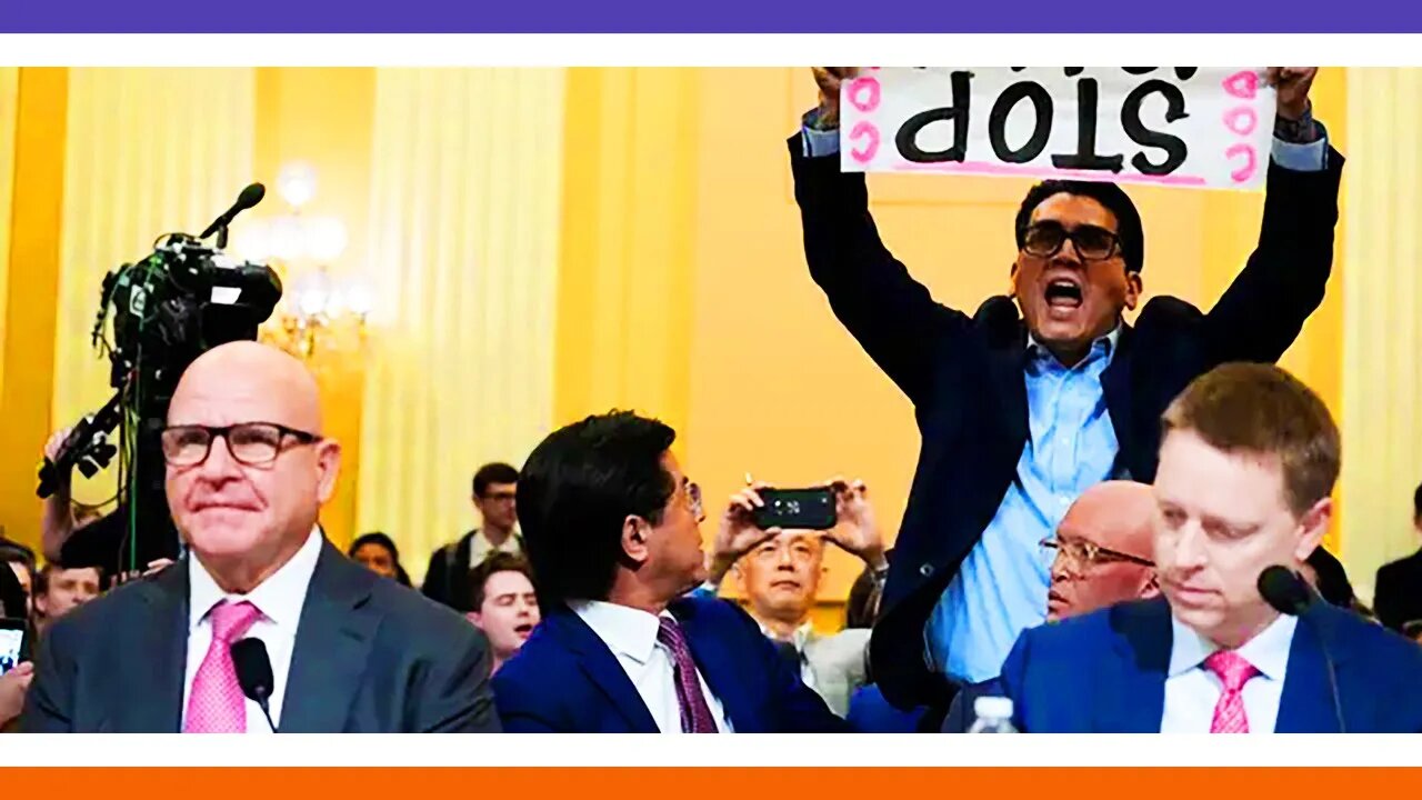 Pro-Panda Protestors Heckle Congressional Hearing 🟠⚪🟣 NPC Politics