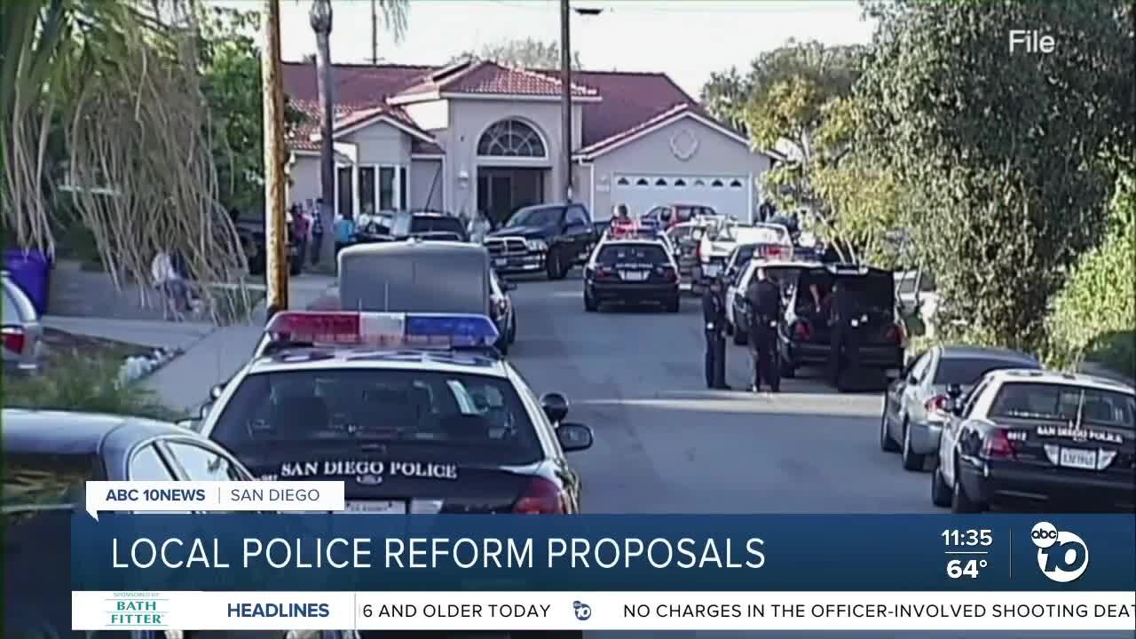Local police reform proposals
