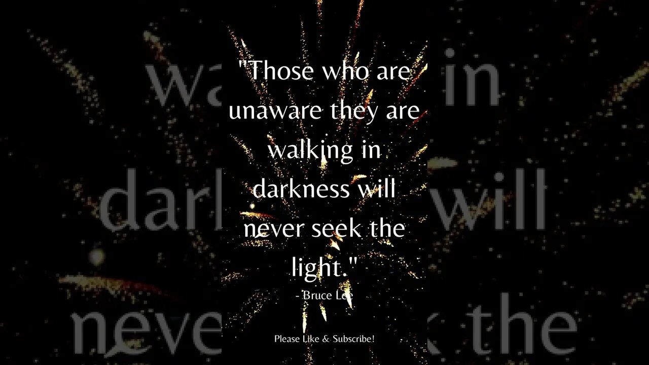 Those Who Are Unaware