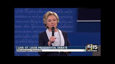 Presidential Debate - DT: Bc you'd be in jail! - Hillary Clinton vs. Donald Trump