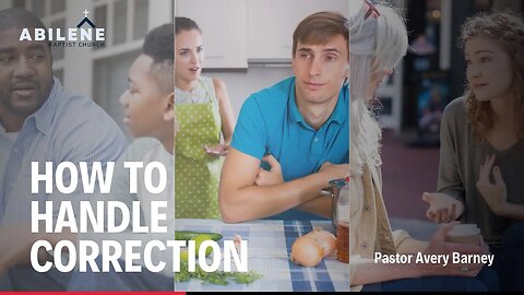 How To Handle Correction | Pastor Avery Barney