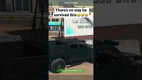 There’s no way he survived this😭 #shorts #warzone #callofduty