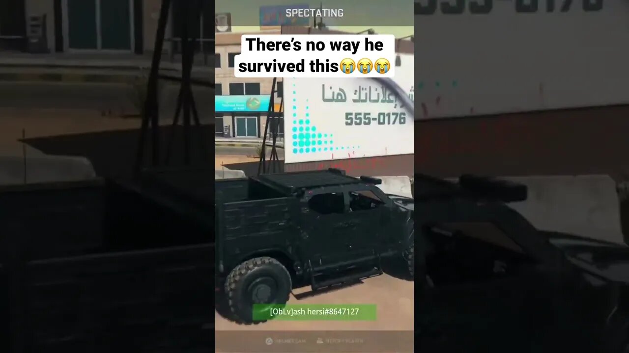 There’s no way he survived this😭 #shorts #warzone #callofduty