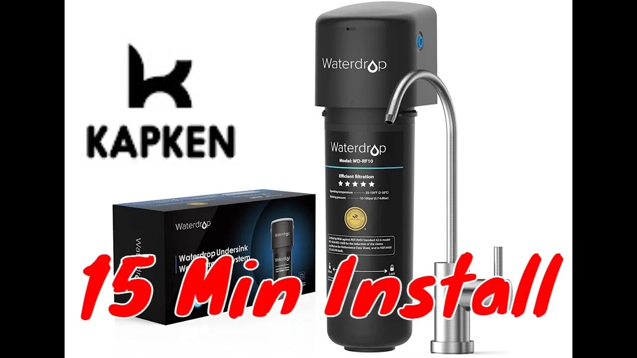 15 Min install | How to Install Waterdrop Under Sink Filtration System