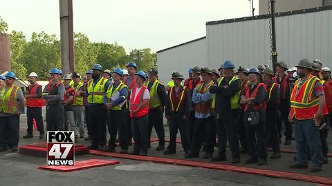 Ford executives visit plant to thank workers