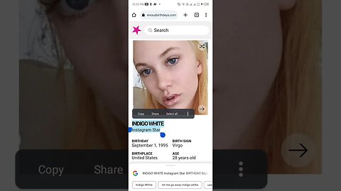 HAPPY 28 BIRTHDAY INDIGO WHITE Instagram Star