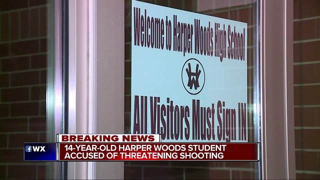 Harper Woods teen in police custody, accused of threatening shooting at school