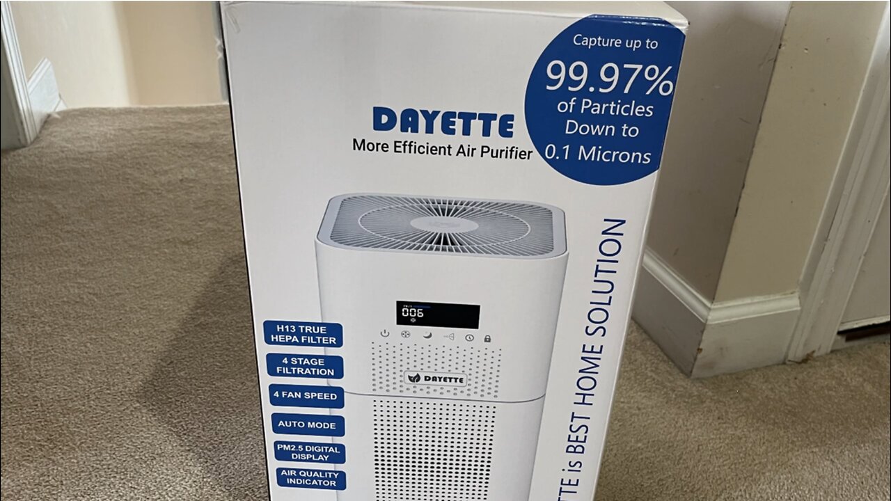 Unboxing & First Look: Dayette 1800 sqft HEPA Air Purifier