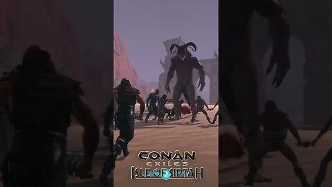 Conan Exiles Isle Of Siptah Stygianos enfrentando monstro