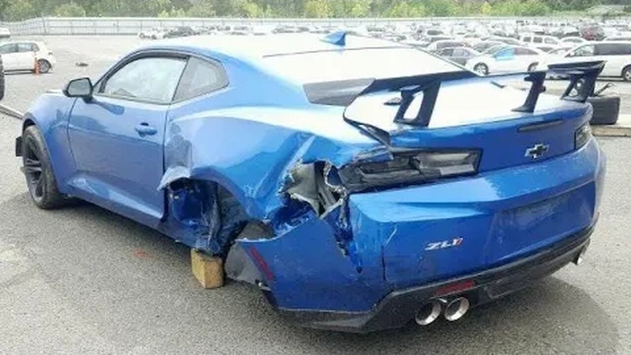 IAA Live Auction Camaro Destroyed