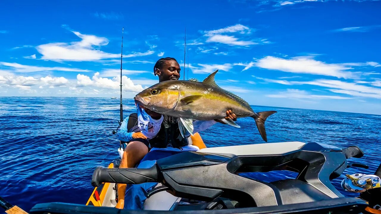 Jet ski Fishermen VS Nonstop *BIG* Fish