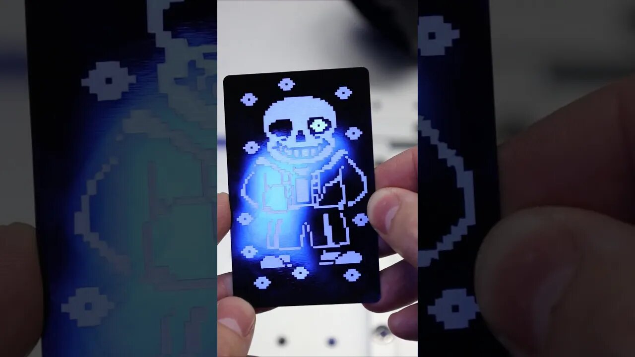 Fiber Laser Engraving Sans from Undertale